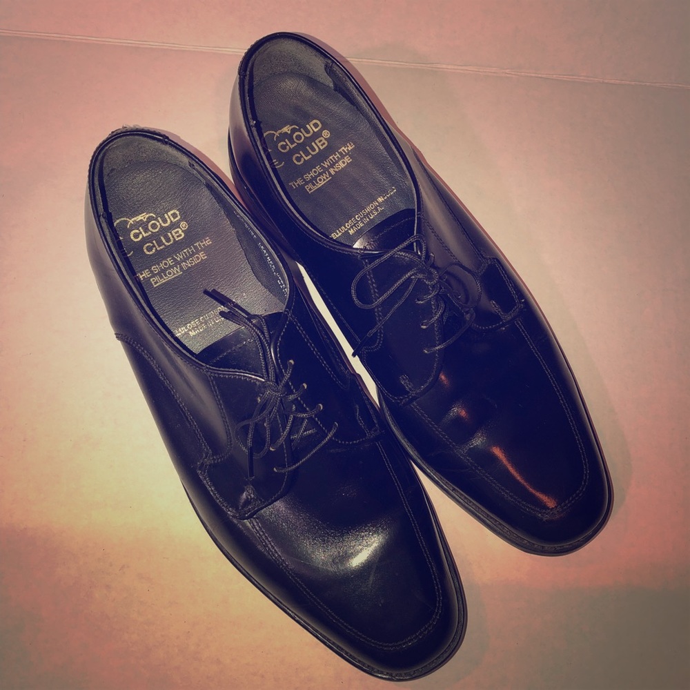 The Cloud Club Mens Oxfords Black Size 9.5D